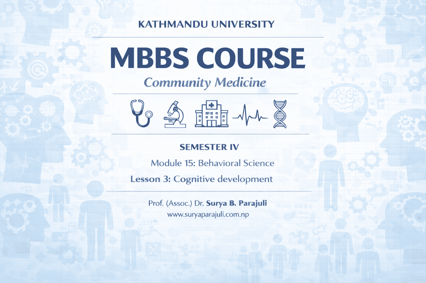 Lesson 3: Cognitive development